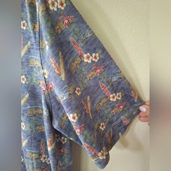 Johnston Murphy Vintage Slub Polo Surf Board Collared Short Sleeve Mens Size M - Picture 3 of 6